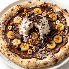 Pizza choco-noisette/banane