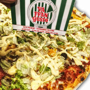 Pizza La Burger artisanale Vaffangusto aux saveurs généreuses