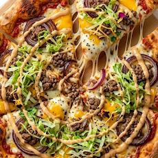 Pizza La Burger artisanale Vaffangusto aux saveurs généreuses