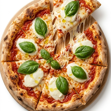 Pizza La Margherita artisanale avec sauce tomate maison, mozzarella fondante, basilic frais et huile d'olive vierge - Vaffangusto